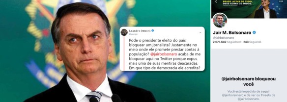 Bolsonaro bloqueia jornalista do The Intercept no Twitter